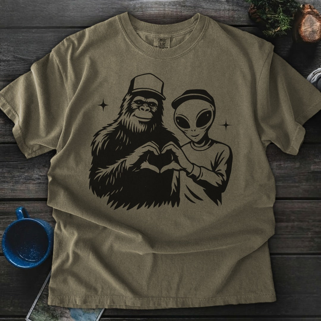 Bigfoot and Alien - Khaki