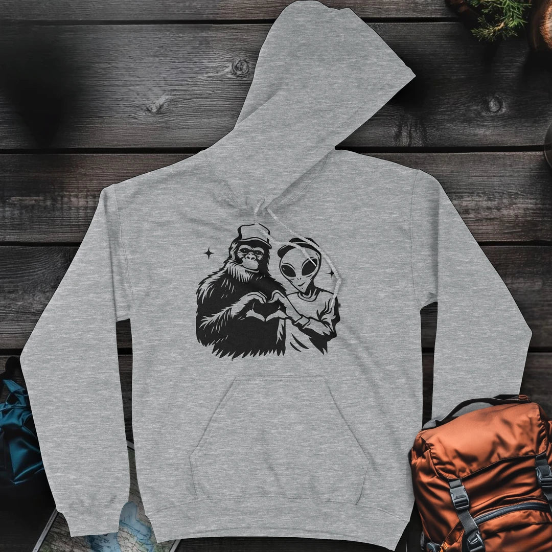 Bigfoot and Alien - Sport Grey