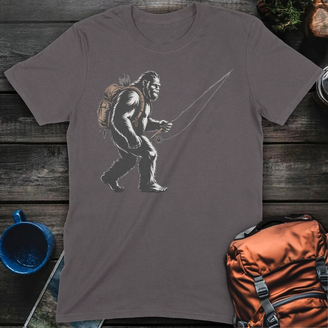 Bigfoot Fly Fisherman - Charcoal
