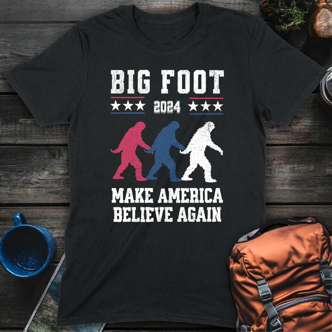 Bigfoot For President Vintage - Black