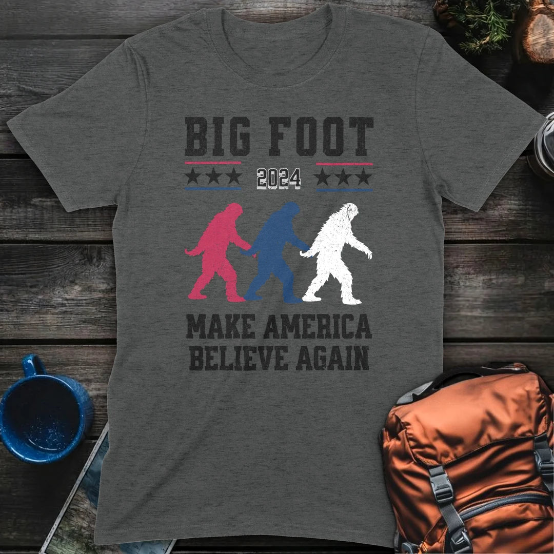 Bigfoot For President Vintage - Dark Heather