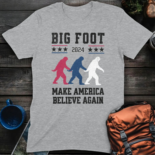 Bigfoot For President Vintage - Sport Grey