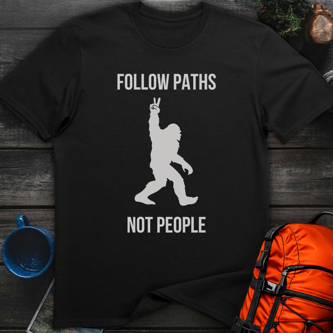 Bigfoot Paths Not People - Black