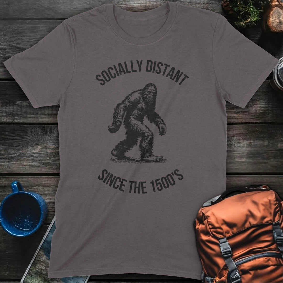 Bigfoot Socially Distant Since the 1500s - Charcoal