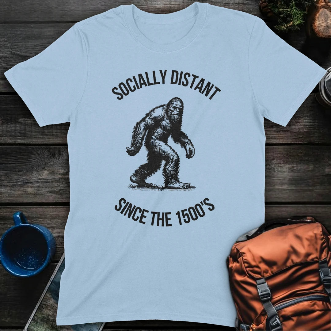 Bigfoot Socially Distant Since the 1500s - Light Blue