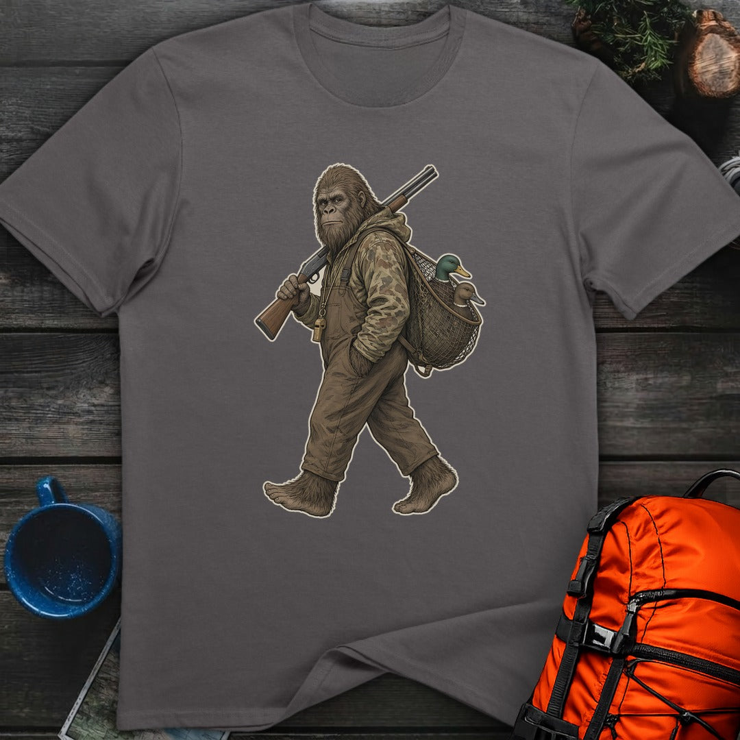 Bigfoot the Duck Hunter - Charcoal
