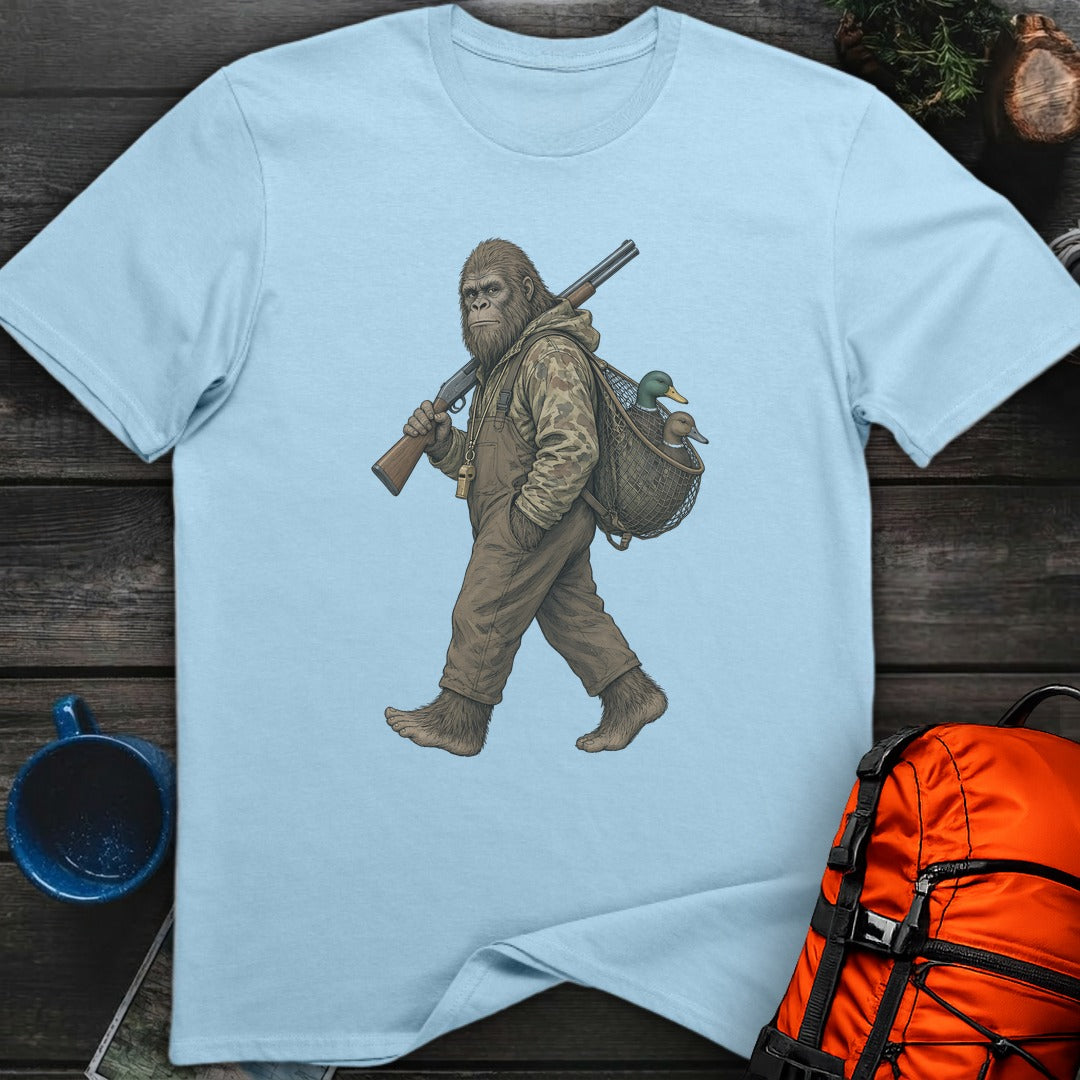 Bigfoot the Duck Hunter - Light Blue