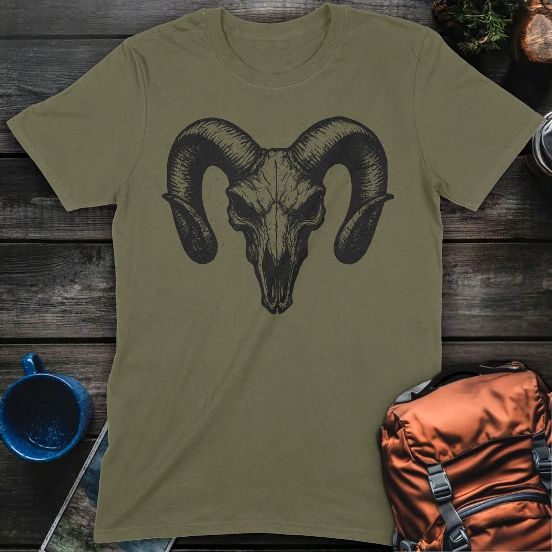 Bighorn Skull - Military Green