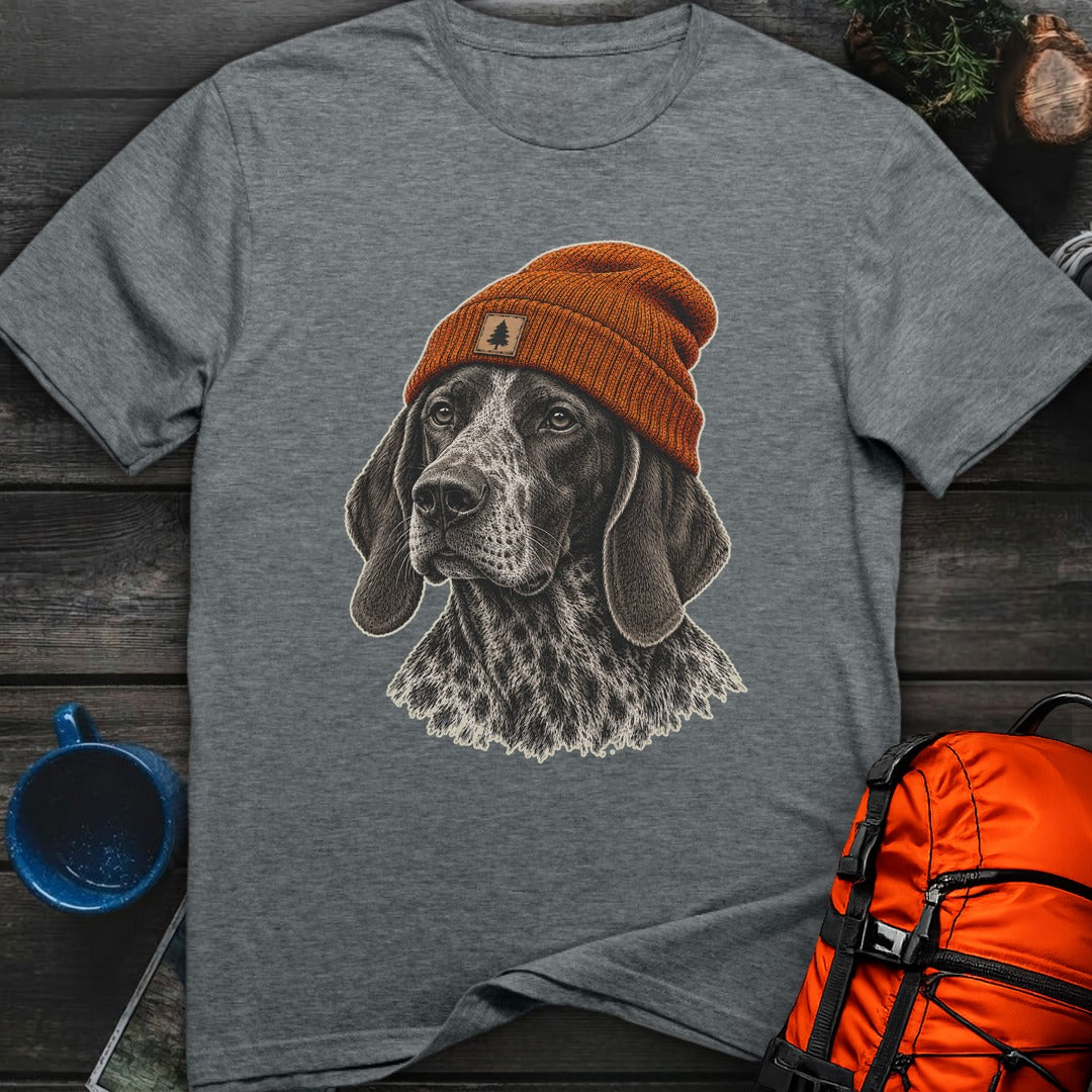 Bird Dog in a Beanie - Dark Heather