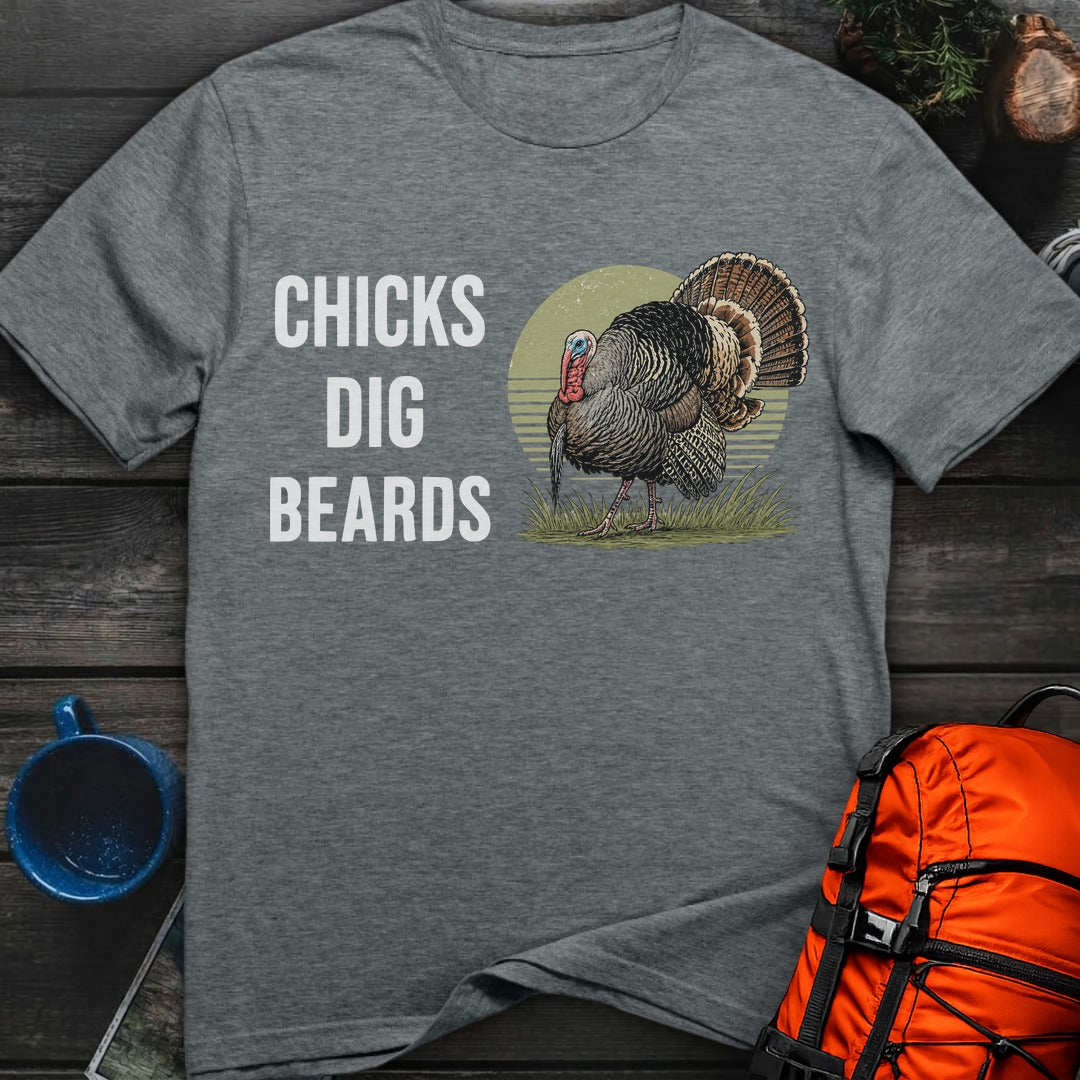 Chicks Dig Beards - Dark Heather