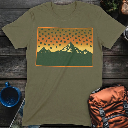 Colorado Flag Trout - Military Green