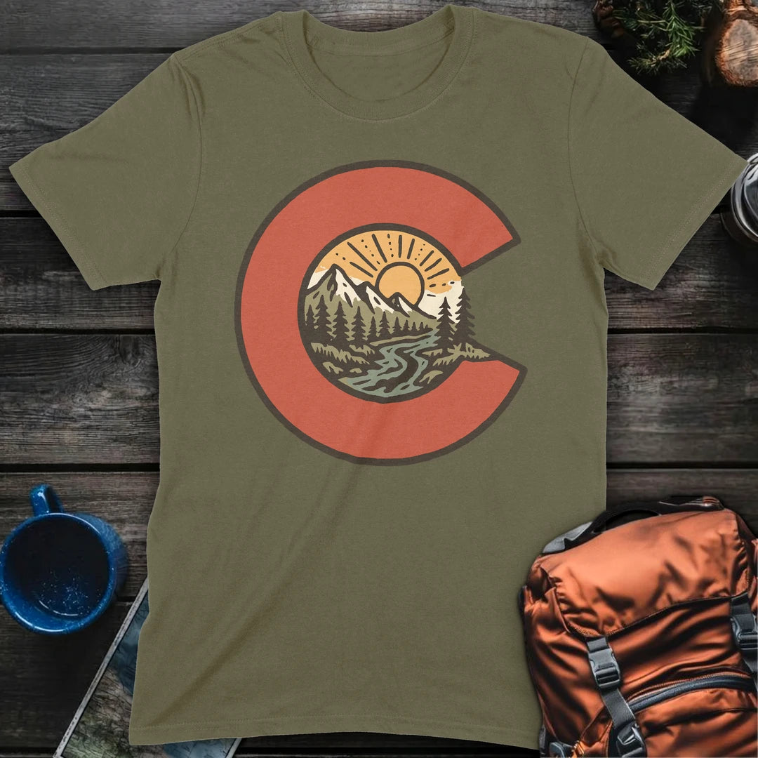 Colorado Sunrise - Military Green