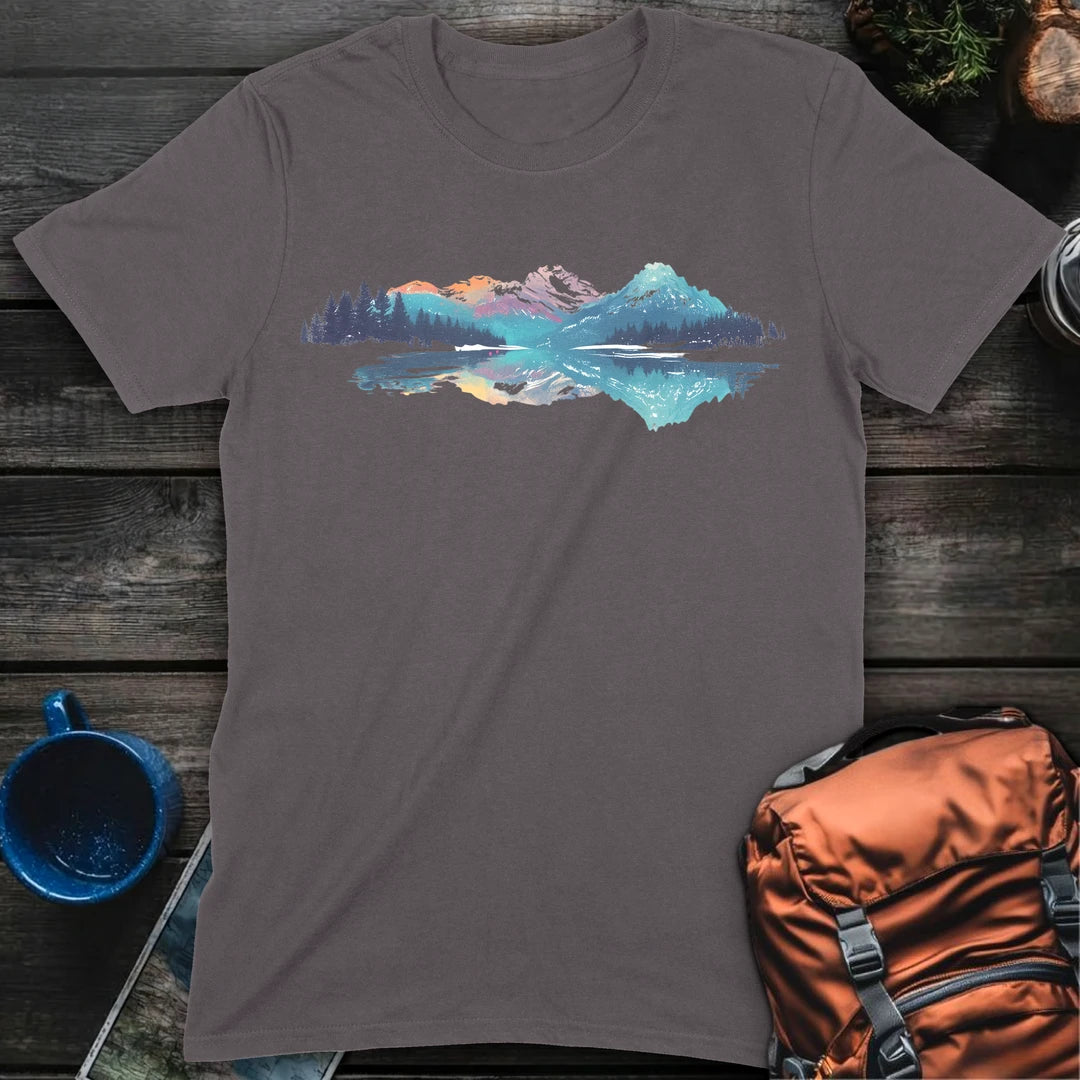 Colored Mountainscape - Charcoal