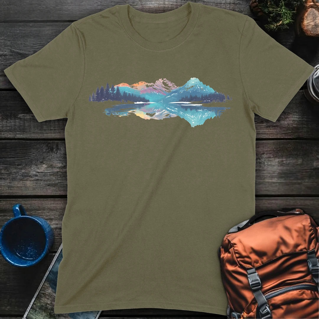 Colored Mountainscape - Military Green