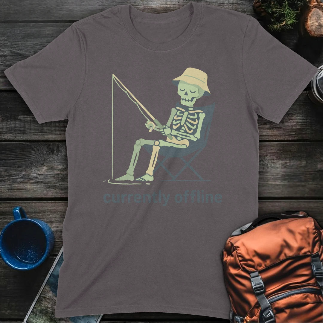 Currently Offline Fishing - Charcoal