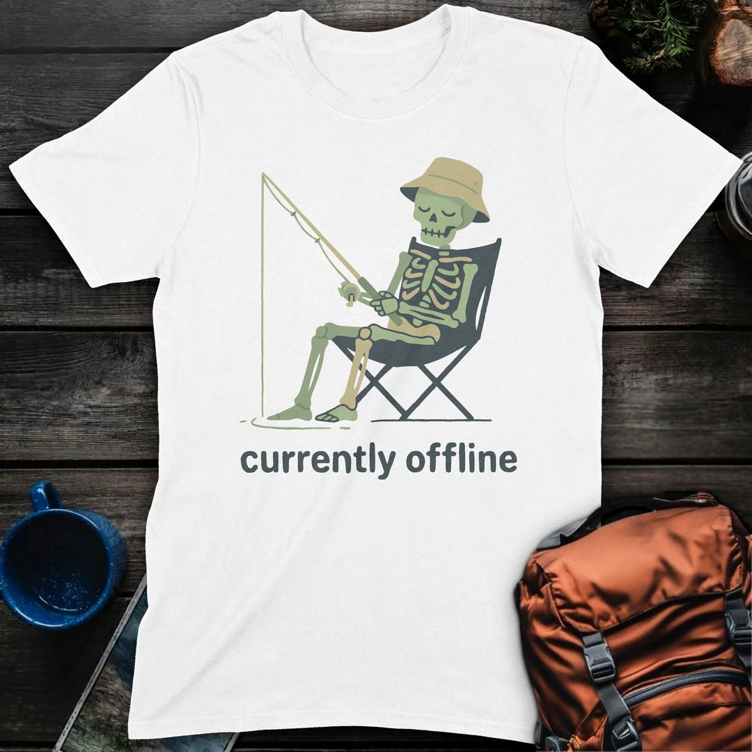 Currently Offline Fishing - White