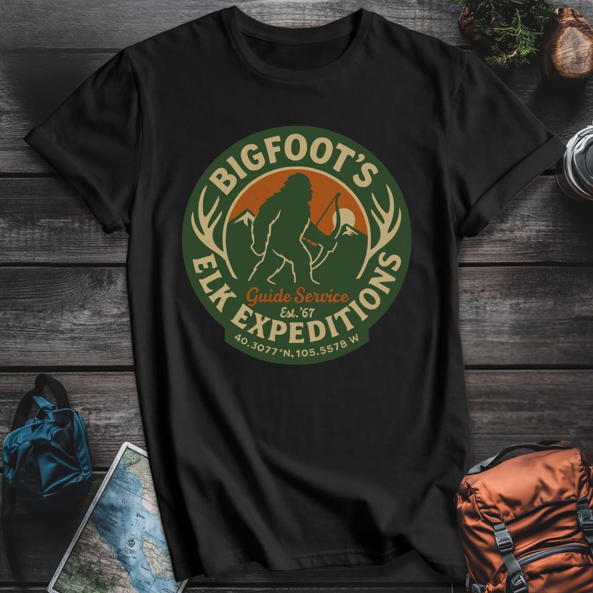 Elk Expeditions T-Shirt - Black variant