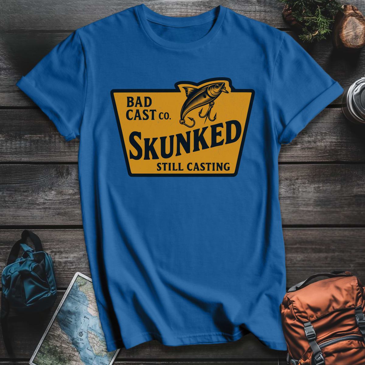 Skunked Fishing Co T-Shirt - Royal variant