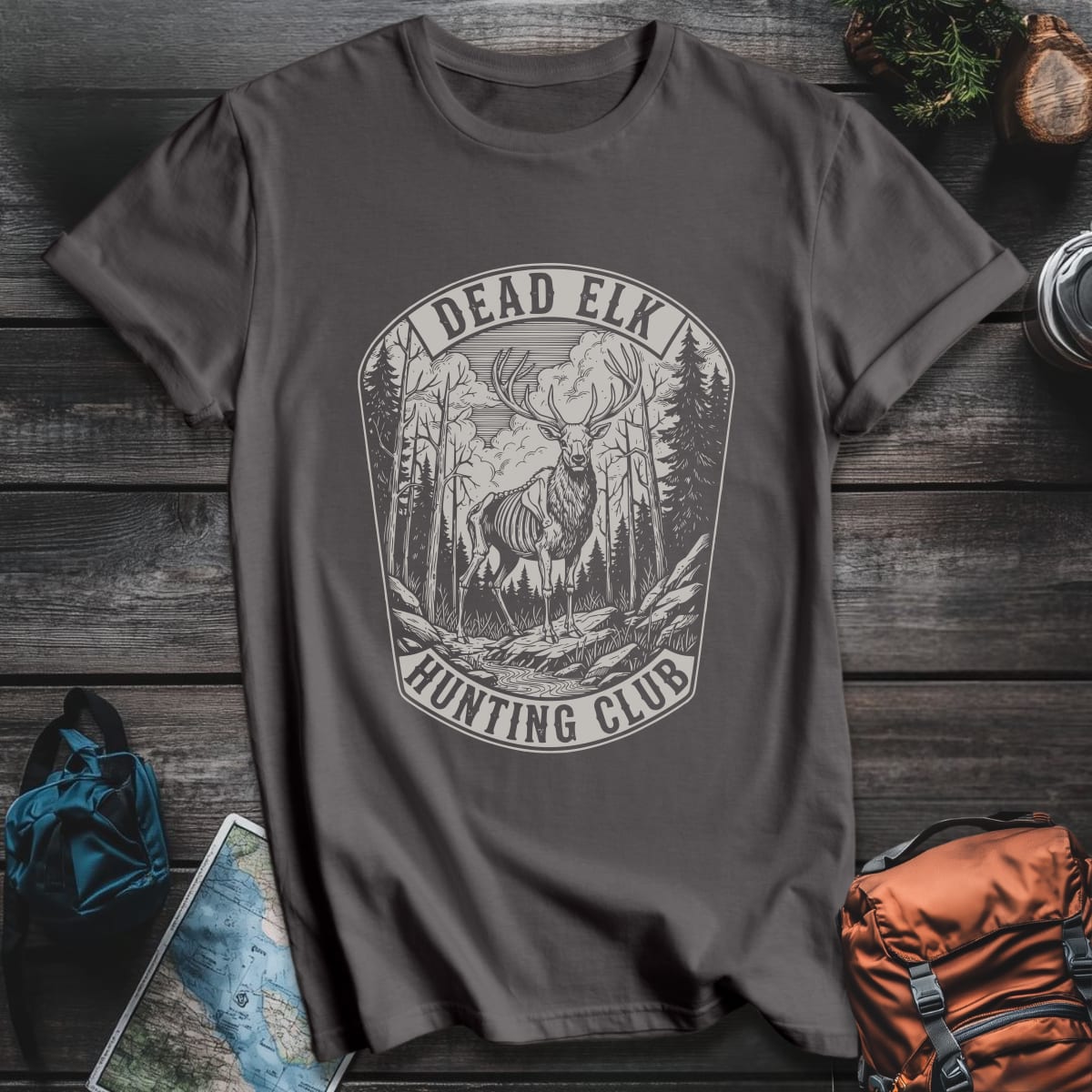 Dead Elk T-Shirt - Charcoal variant