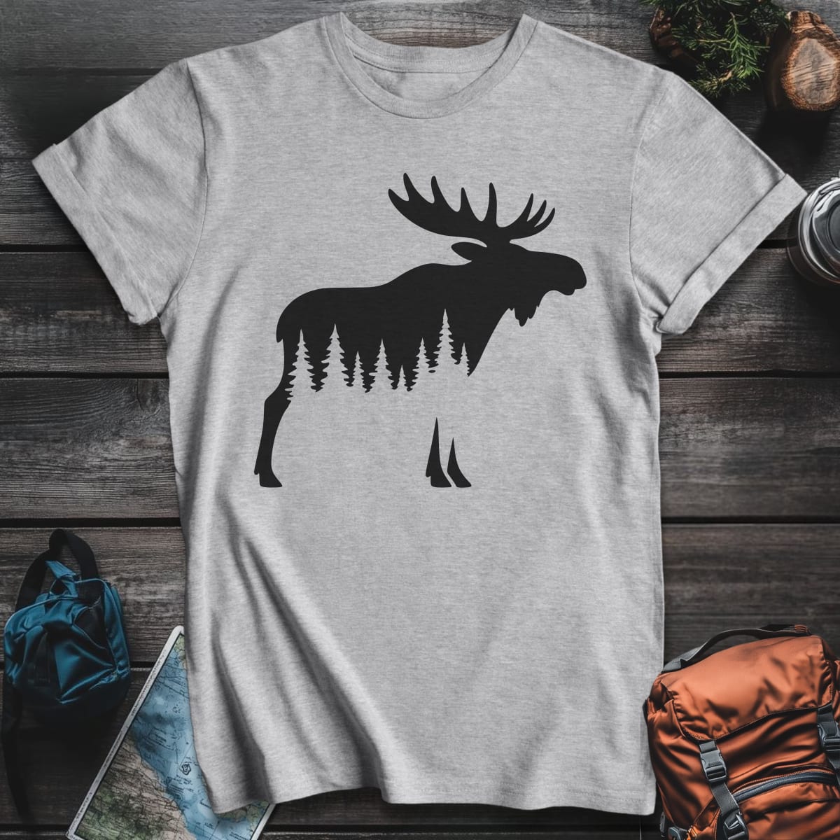 Moose Wilderness T-Shirt - Sport Grey variant
