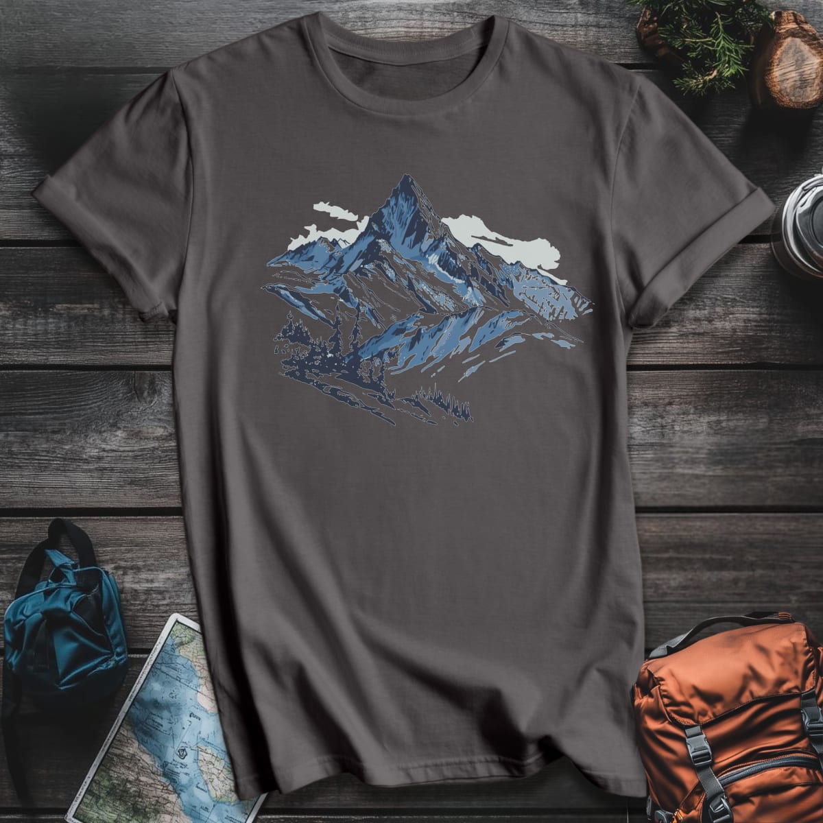 Mountain Majesty T-Shirt - Charcoal variant
