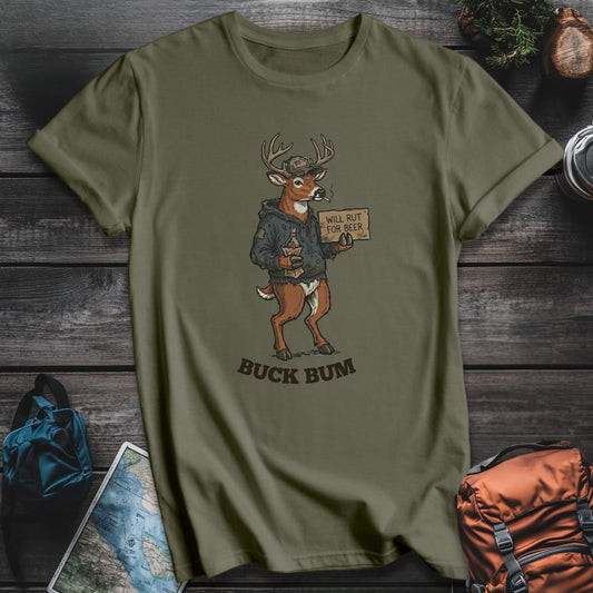 Buck Bum T-Shirt - Military Green variant
