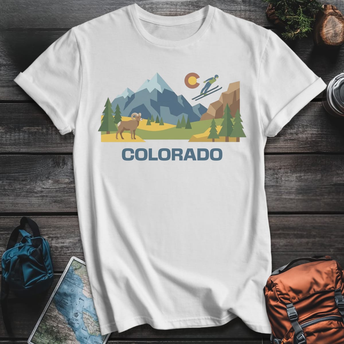 Colorado Peaks T-Shirt - White variant