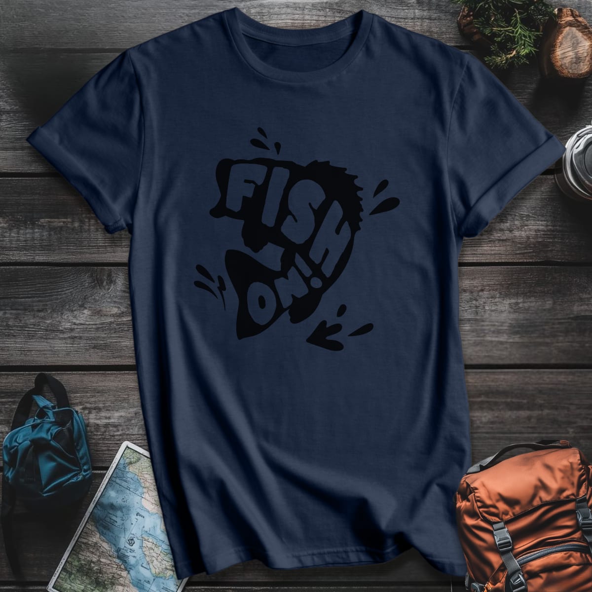 Fish On! T-Shirt - Navy variant