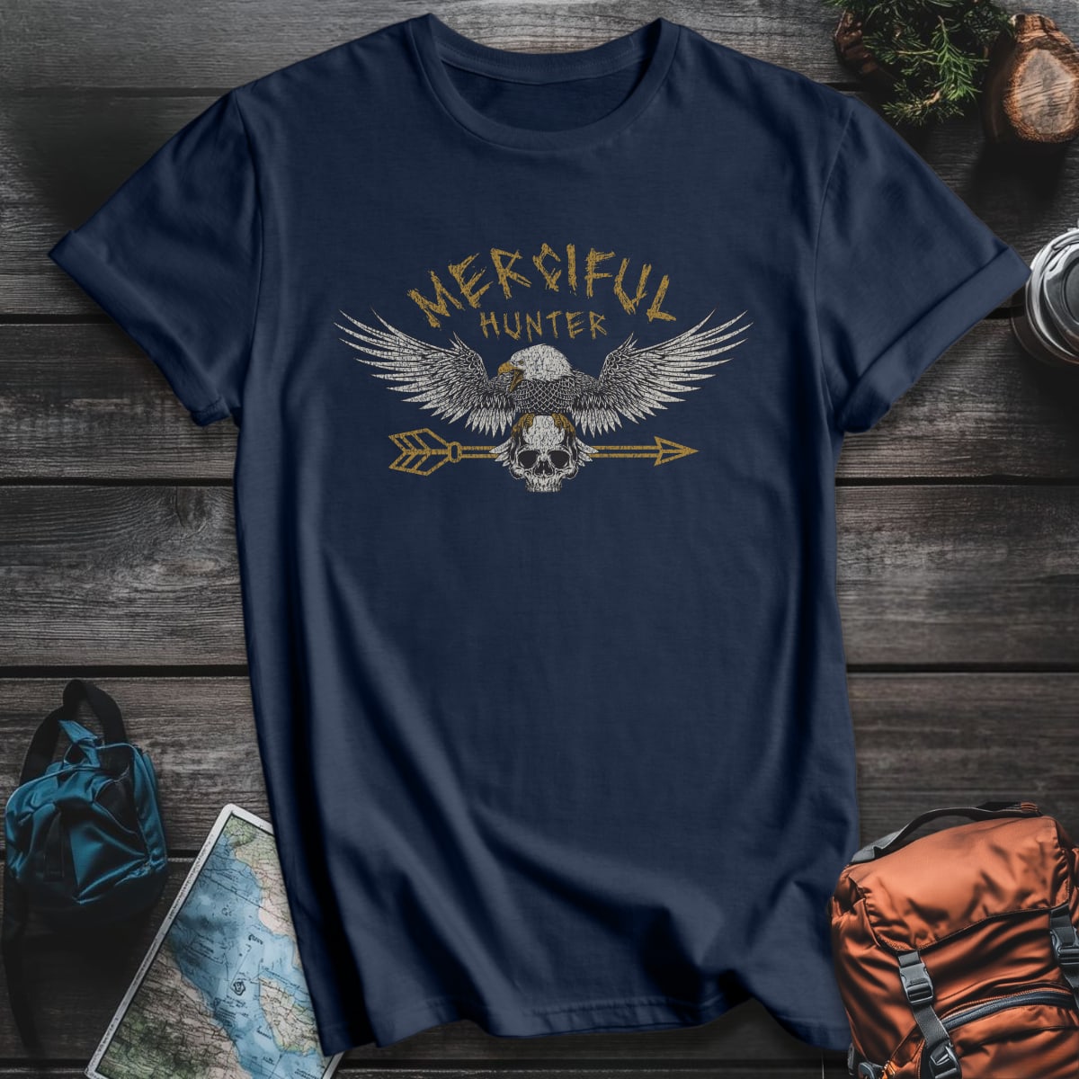 Merciful Hunter T-Shirt - Navy variant