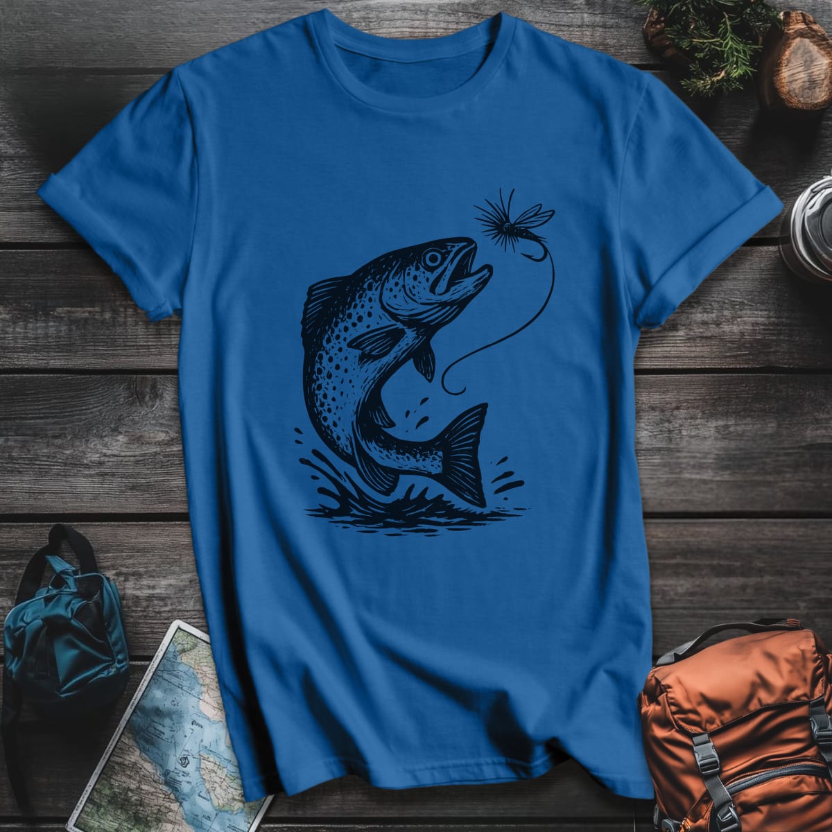 Trout Strike T-Shirt - Royal variant