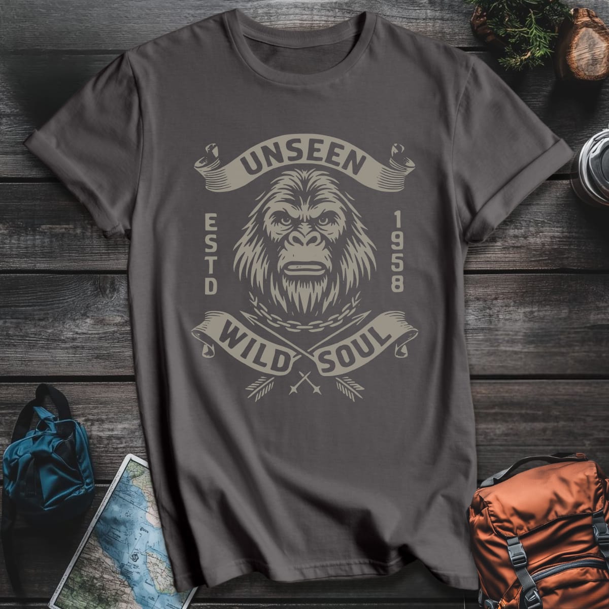 Unseen Wild Soul T-Shirt - Charcoal variant