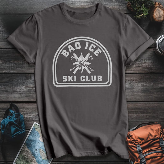 Bad Ice Ski Club T-Shirt - Charcoal variant