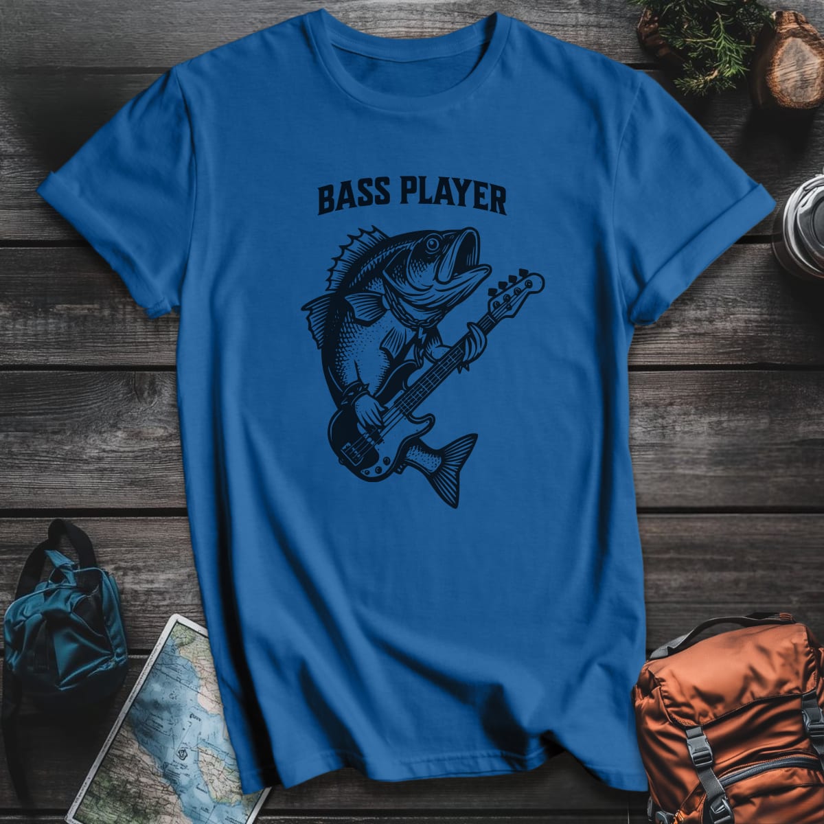 Bass Player T-Shirt - Royal variant