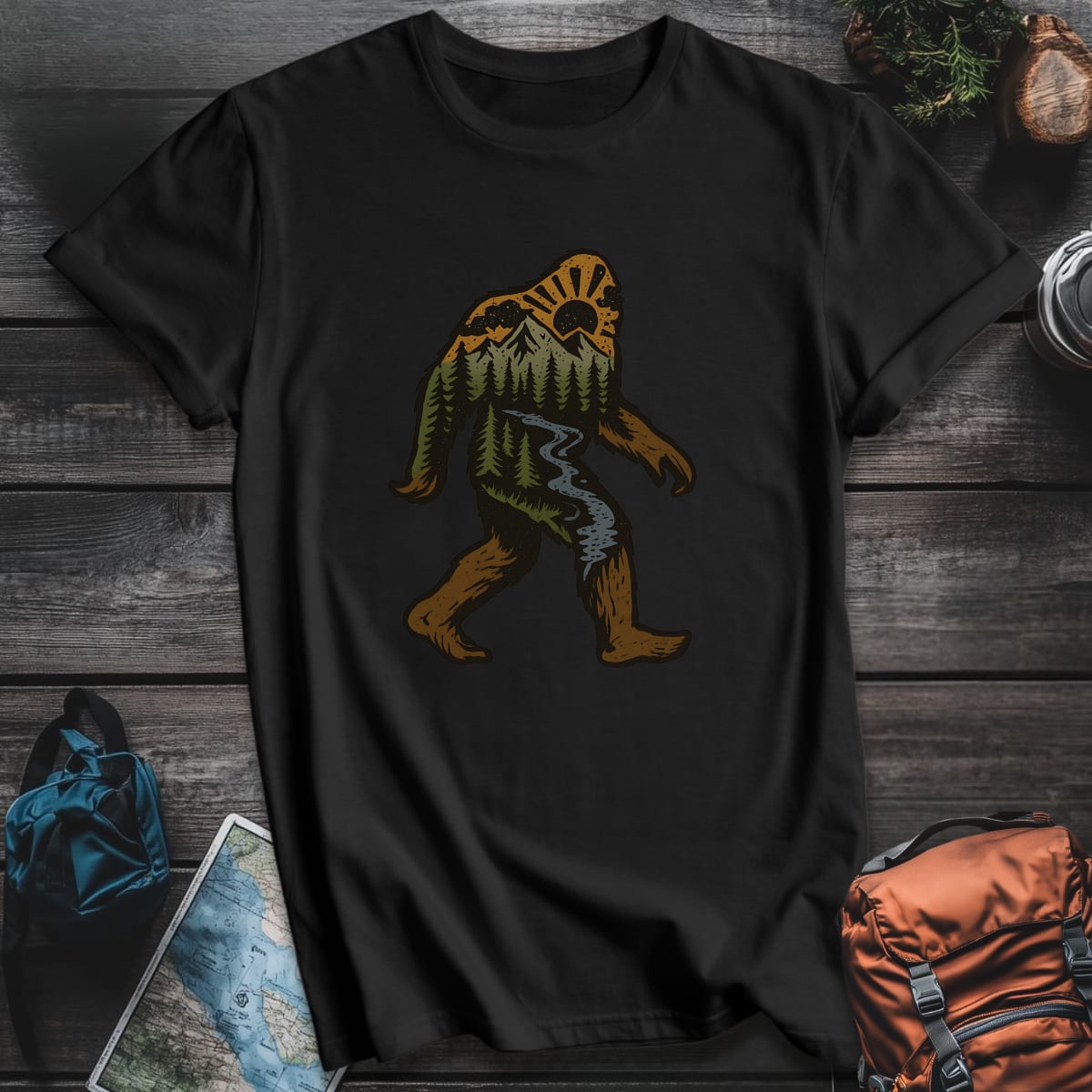 Wilderness Stroll T-Shirt - Black variant