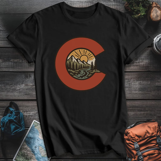 Colorado Sunrise T-Shirt - Black variant