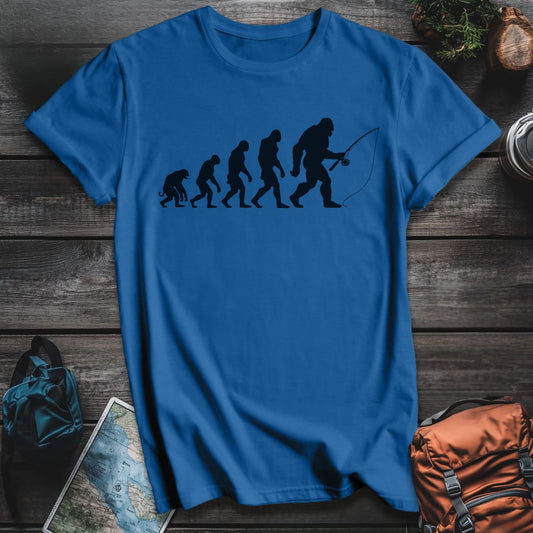 Fly Fishing Evolution T-Shirt - Royal variant