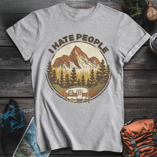 I Hate People T-Shirt - Sport Grey variant