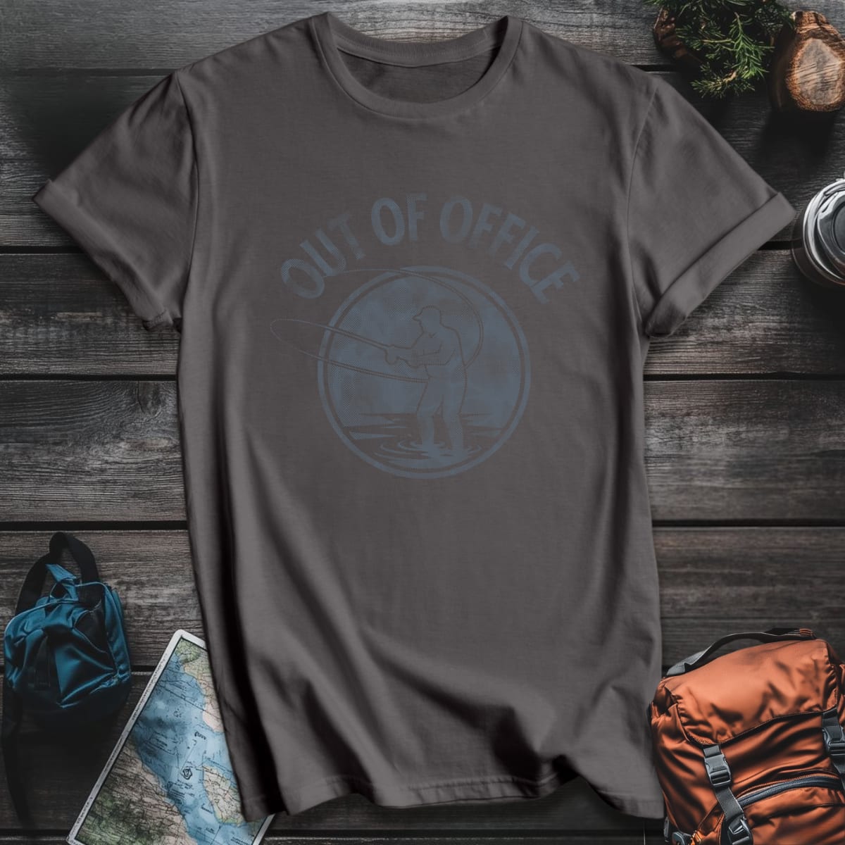 Out of Office T-Shirt - Charcoal variant