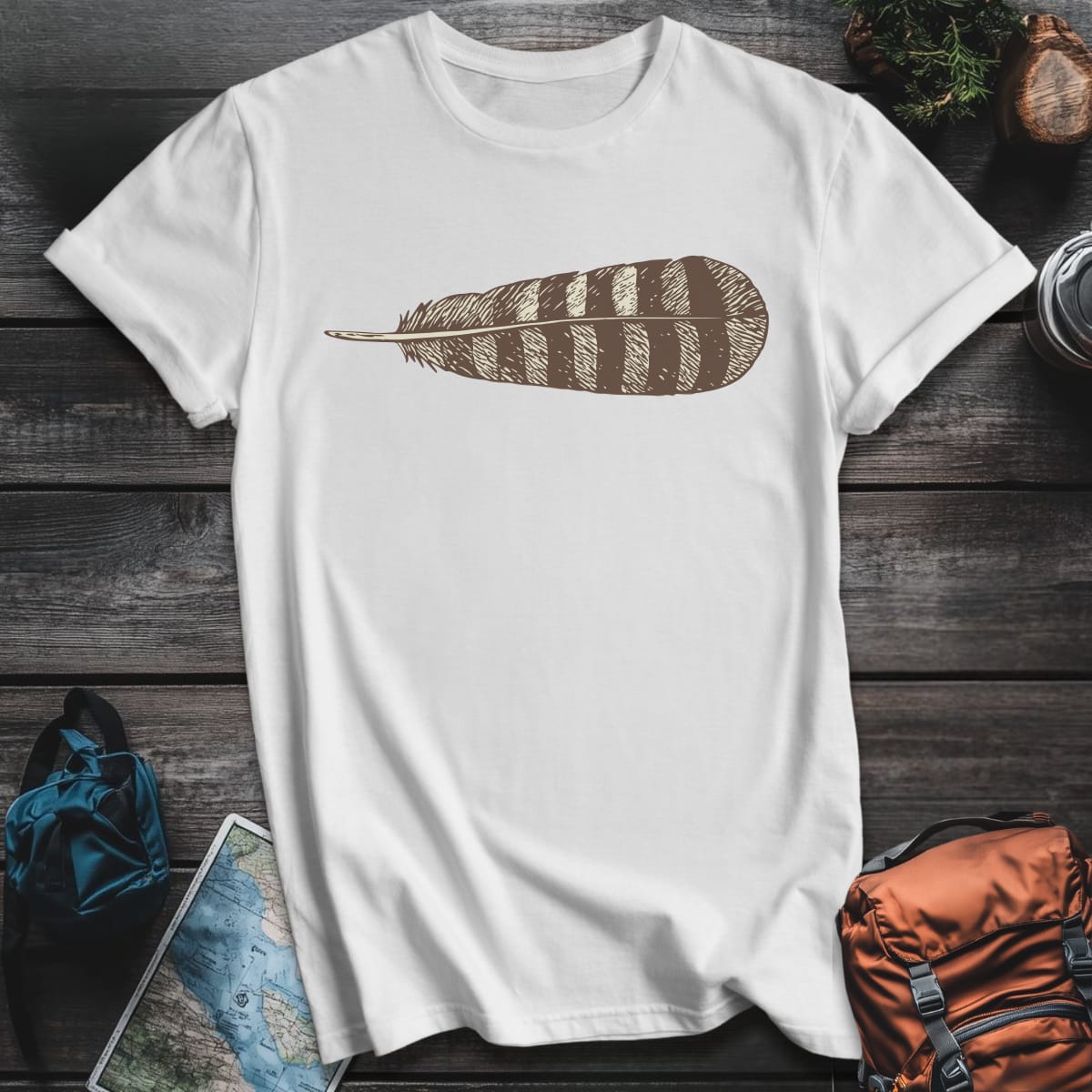 Feather Adventure T-Shirt - White variant