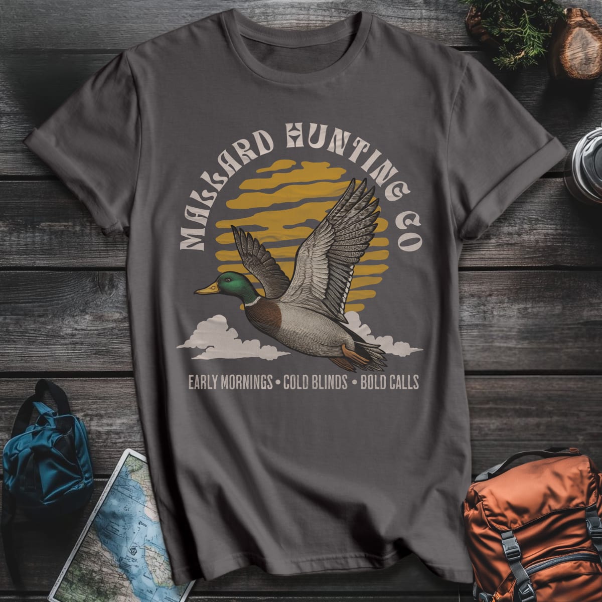 Mallard Hunting Co T-Shirt - Charcoal variant