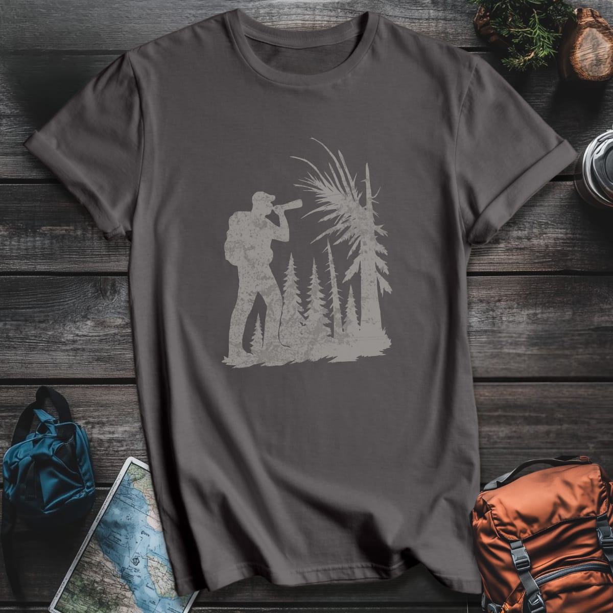 Forest Caller T-Shirt - Charcoal variant