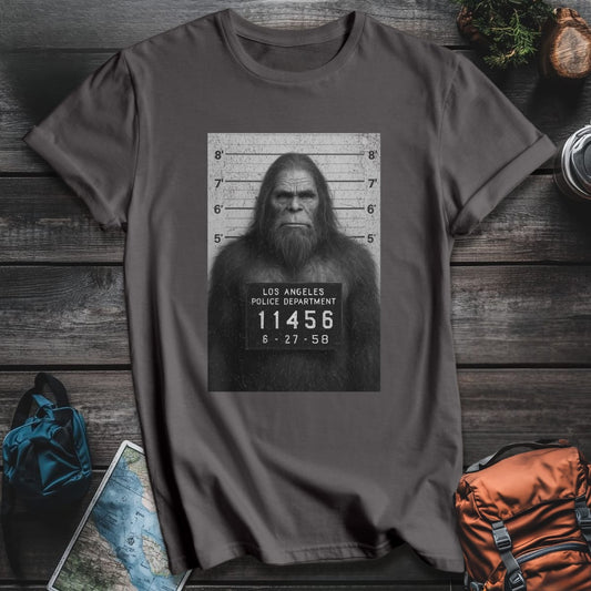 Mugshot Sasquatch T-Shirt - Charcoal variant