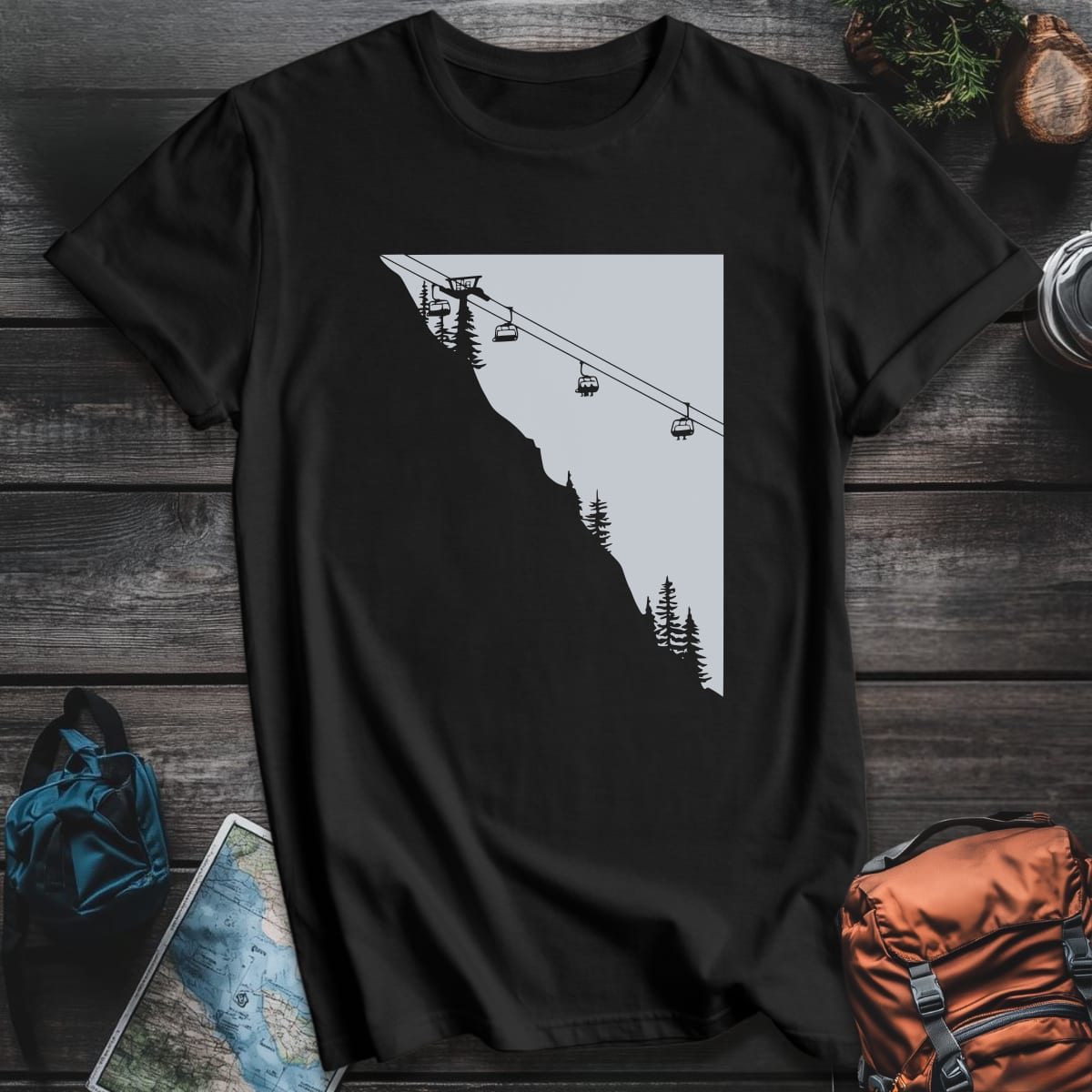 Lift Line T-Shirt - Black variant