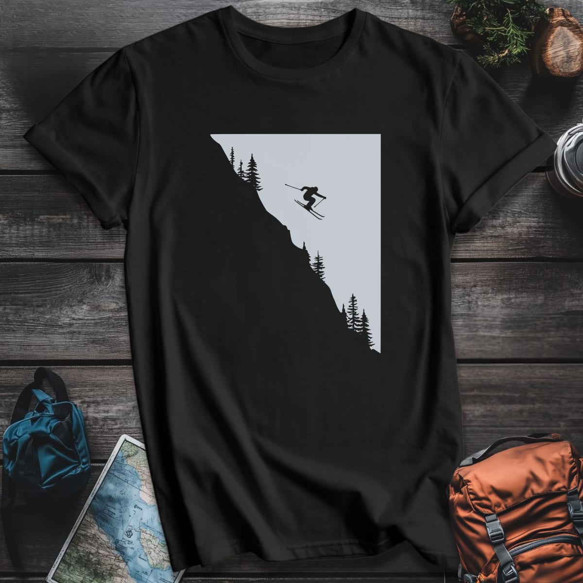 Powder Drop T-Shirt - Black variant