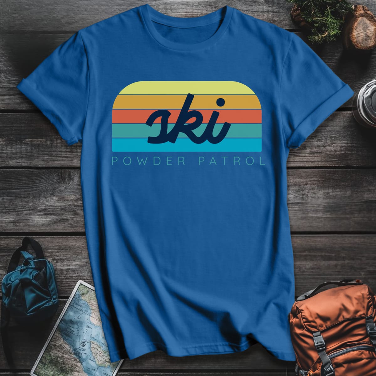 Powder Patrol T-Shirt - Royal variant
