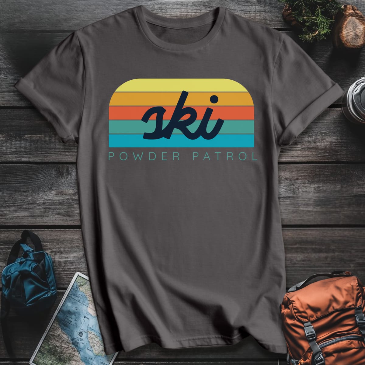 Powder Patrol T-Shirt - Charcoal variant