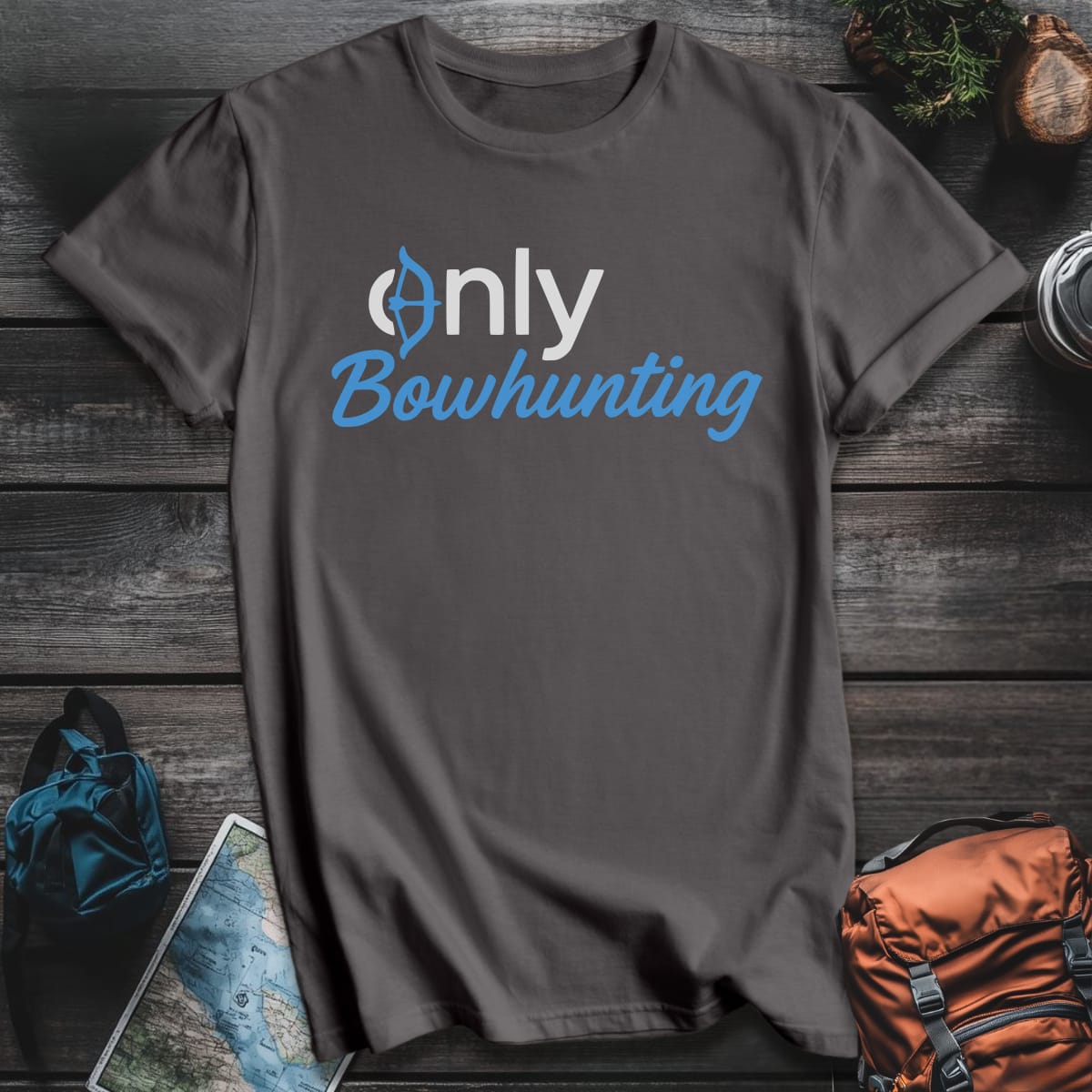 Only Bowhunting T-Shirt - Charcoal variant