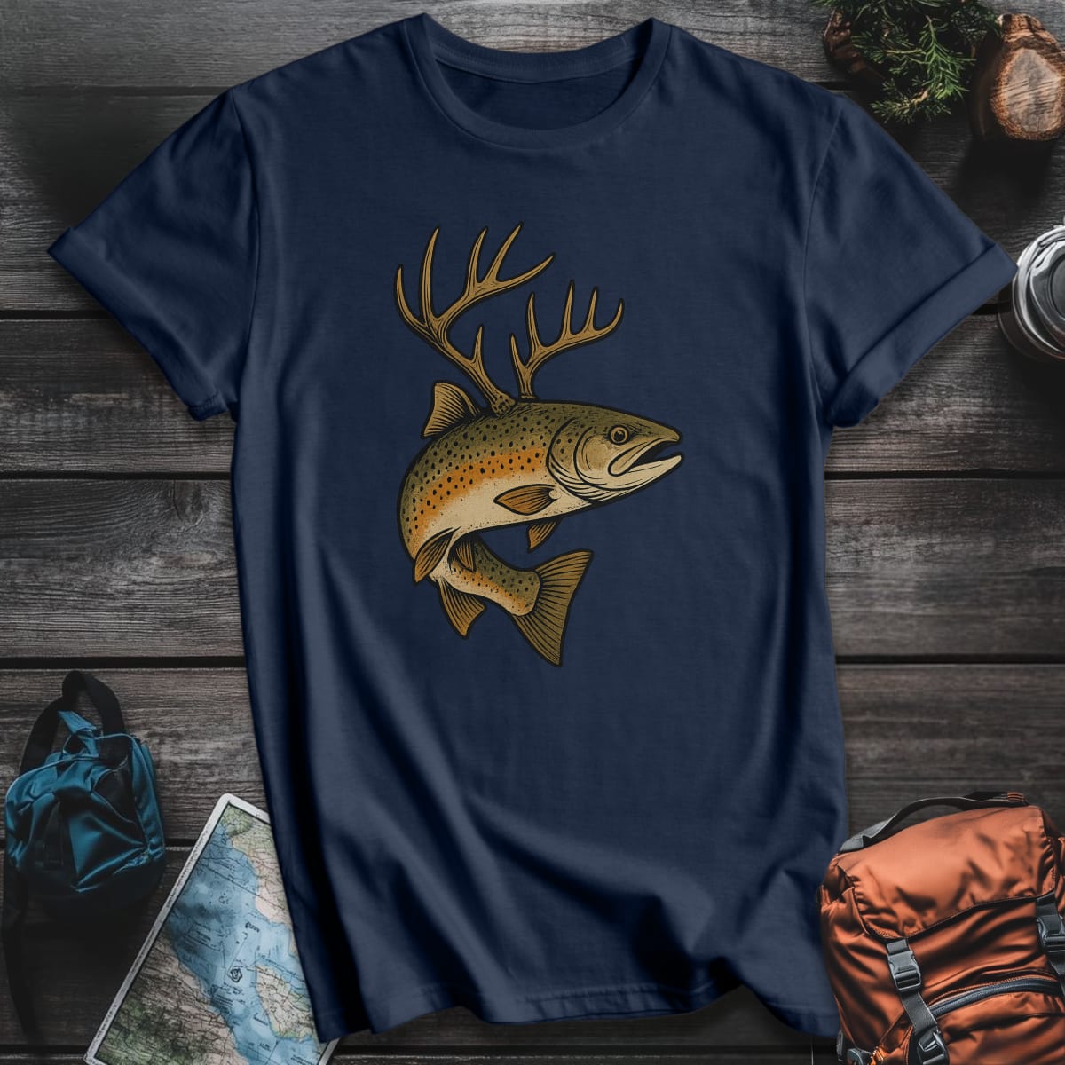 Rack & Reel T-Shirt - Navy variant