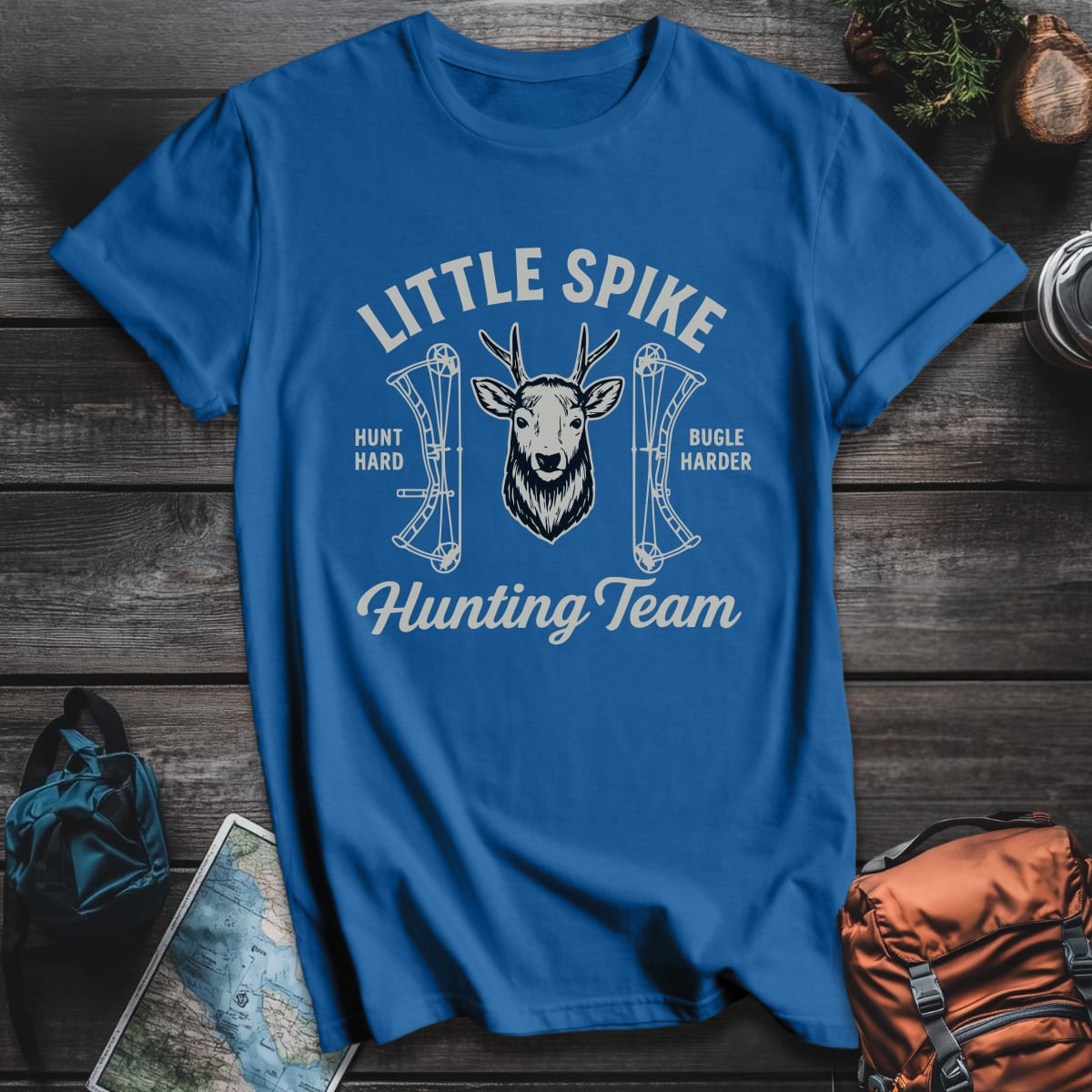 Little Spike Hunter T-Shirt - Royal variant