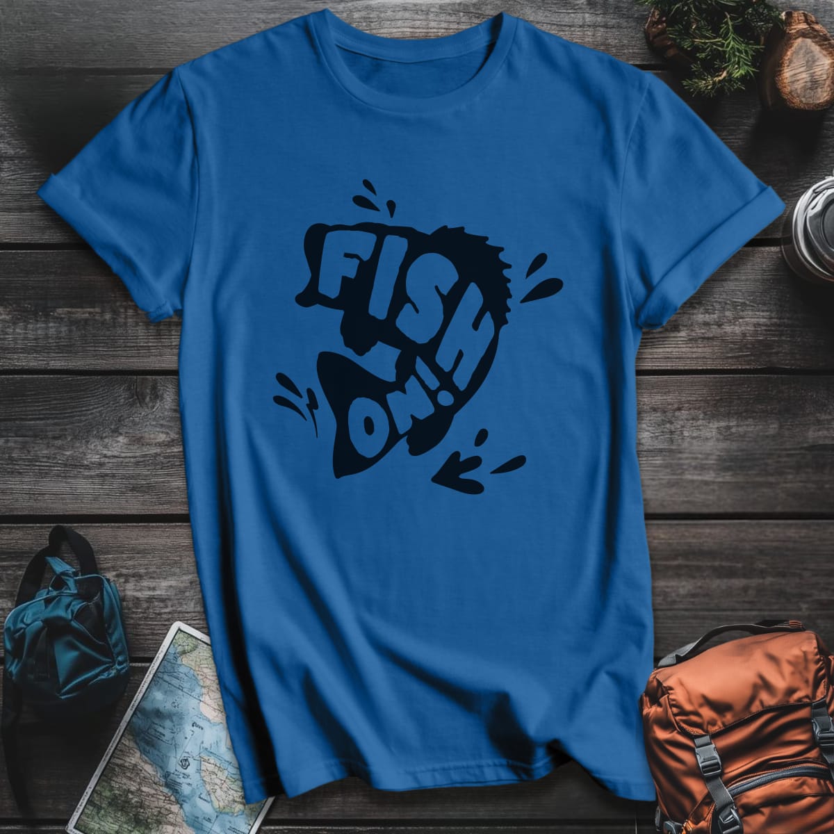 Fish On! T-Shirt - Royal variant